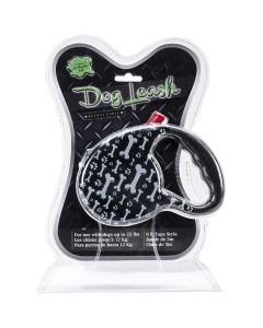Nandog Pet Gear Nandog Retractable Leash-Cosmic Bones/Black