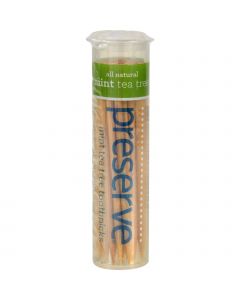 Preserve Flavored Toothpicks Mint Tea Tree - 35 Pieces - Case of 24
