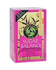 Triple Leaf Tea Sugar Balance Decaffeinated Tea - 20 Tea Bags - Case of 6