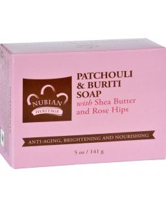 Nubian Heritage Bar Soap - Patchouli and Buriti - 5 oz