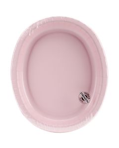 Creative Converting Dinner Platter 10"X12" 8/Pkg-Classic Pink