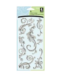 Inkadinkado Clear Stamps 4"X8"-Sketchy Flourishes