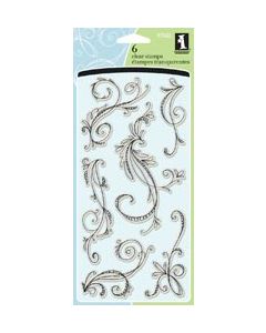 Inkadinkado Clear Stamps 4"X8"-Sketchy Flourishes