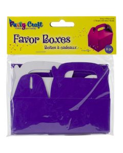 Multicraft Imports Favor Boxes 3"X1.75"X3" 6/Pkg-Purple