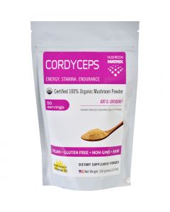 Mushroom Matrix Cordyceps Militaris - Organic - Powder - 3.57 oz