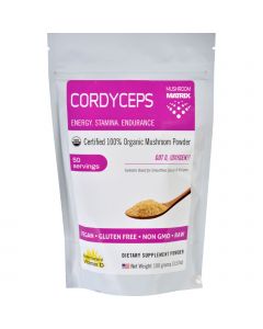 Mushroom Matrix Cordyceps Militaris - Organic - Powder - 3.57 oz