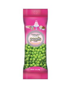 Celebrations By SweetWorks Pearls(TM) 1.75oz-Shimmer (TM) Lime Green - Celebrations By SweetWorks Pearls(TM) 1.75oz-Shimmer (TM) Lime Green