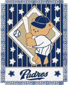 The Northwest Company Padres baby 36"x 46" Triple Woven Jacquard Throw (MLB) - Padres baby 36"x 46" Triple Woven Jacquard Throw (MLB)