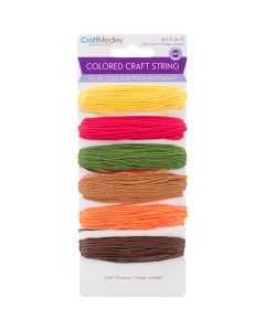 Multicraft Imports Mulitpurpose Colored Craft String 29.5'/Pkg-Darks