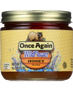 Once Again Honey - Natural - Wildflower - 1 lb - case of 12