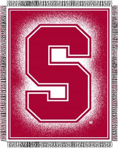 The Northwest Company Stanford "Focus" 48"x60" Triple Woven Jacquard Throw (College) - Stanford "Focus" 48"x60" Triple Woven Jacquard Throw (College)