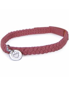 Worldwise Loved Ones Braided Breakaway Cat Collar-Pink