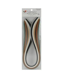 Quilled Creations Quilling Paper Mixed Colors .125" 100/Pkg-Earth Tones (9 Colors) - Quilling Paper Mixed Colors .125" 100/Pkg-Earth Tones (9 Colors)