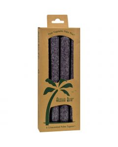Aloha Bay Palm Tapers Charcoal - 4 Candles