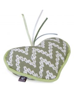 Worldwise Loved Ones Refillable Heart Catnip Cat Toy-Green