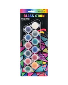 Palmer Glass Stain Paint Pots 12/Pkg-