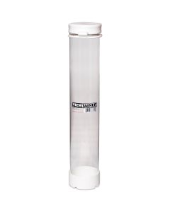 Viewtainer Tethered Cap Storage Container 2.75"X15"-White