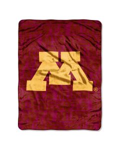 The Northwest Company Minnesota Micro Grunge  Micro 46x60 Raschel Throw (College) - Minnesota Micro Grunge  Micro 46x60 Raschel Throw (College)