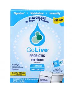 Golive Probiotic Products Probiotic and Prebiotic - Flavorless - 28 packets - 1 each