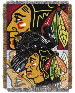 The Northwest Company Blackhawks  "Home Ice Advantage" 48x60 Tapestry Throw
