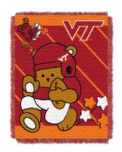 The Northwest Company Virginia Tech College Baby 36x46 Triple Woven Jacquard Throw - Fullback Series