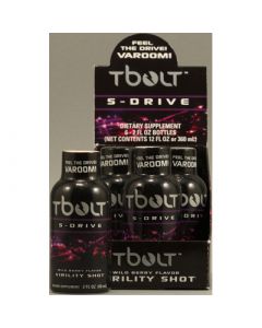 Tbolt Revo Biolabs T-bolt S-Drive Virility Shot Wild Berry - 2 fl oz - Case of 6