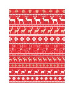 Decopatch Papers 15.75"X11.75" 3/Pkg-Orange Cave Painting