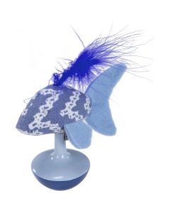 Worldwise Loved Ones Wobble Fish Catnip Cat Toy-Blue