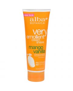 Alba Botanica Very Emollient Cream Shave Mango Vanilla - 8 oz