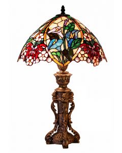 Warehouse of Tiffany Tiffany Style Floral Design Table Lamp