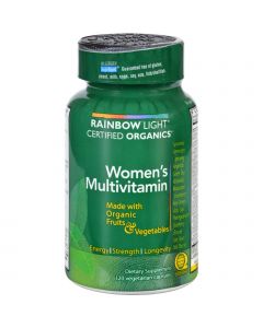 Rainbow Light Certified Organics Women's Multivitamin - 120 Vegetarian Capsules