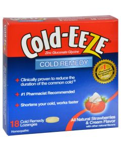 Cold-EEZE Cold Remedy Lozenges Strawberries and Cream - 18 Lozenges