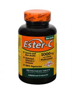 American Health Ester-C with Citrus Bioflavonoids - 1000 mg - 120 Vegetarian Tablets
