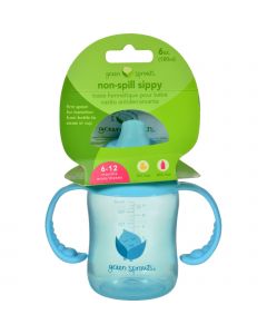 Green Sprouts Sippy Cup - Non Spill Aqua - 1 ct