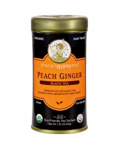 Zhena's Gypsy Tea P Ginger Black Tea - Case of 6 - 22 Bags