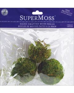 Supermoss Moss Balls 2.5" 3/Pkg-Green