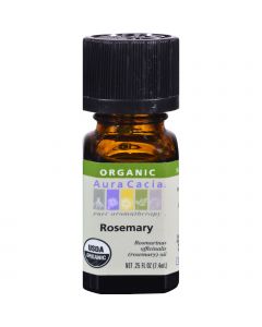 Aura Cacia Organic Essential Oil - Rosemary - .25 oz