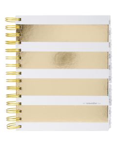 Teresa Collins Studio Gold Calendar Book 6"X7.5"-