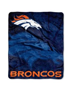 The Northwest Company BRONCOS "Roll Out" 50"x60" Raschel Throw (NFL) - BRONCOS "Roll Out" 50"x60" Raschel Throw (NFL)