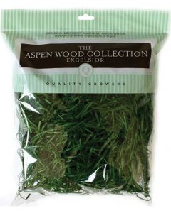 Quality Growers Aspenwood Excelsior 328 Cubic Inches-Wood Green