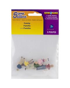 Woodland Scenics Scene Setters(R) Figurines-Family 5/Pkg - Scene Setters(R) Figurines-Family 5/Pkg