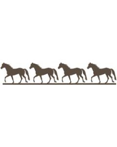 Scrapbook 101 Cardstock Laser Die-Cut Border 2.5"X12"-Horses