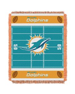 The Northwest Company Dolphins  Baby 36x46 Triple Woven Jacquard Throw - Field Series