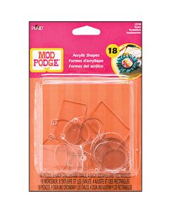Plaid:Craft Mod Podge Acrylic Shapes 18/Pkg-Basics