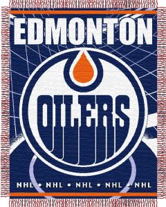 The Northwest Company Oilers 48"x 60" Triple Woven Jacquard Throw (NHL) - Oilers 48"x 60" Triple Woven Jacquard Throw (NHL)
