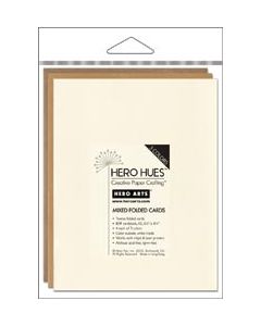 Hero Arts A2 Cards (4.25"X5.5") 12/Pkg-Earth Mix - Hero Arts A2 Cards (4.25"X5.5") 12/Pkg-Earth Mix