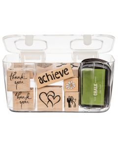 DEFLECTO Medium Caddy Organizer Compartment-Clear