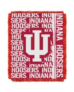 The Northwest Company Indiana College 48x60 Triple Woven Jacquard Throw - Double Play Series