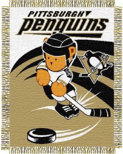 The Northwest Company Penguins 044 baby 36"x 46" Triple Woven Jacquard Throw (NHL) - Penguins 044 baby 36"x 46" Triple Woven Jacquard Throw (NHL)