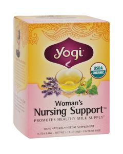 Yogi Organic Woman's Nursing Support - 16 Tea Bags - Case of 6